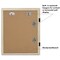 Americanflat 10x12.5 Kids Art Frame - Set of 2 - 8.5x11 with Mat or 10x12.5 without Mat - Kids Artwork Frame - Magnetic Frame Closure - Shatter Resistant Glass - Hanging Hardware
